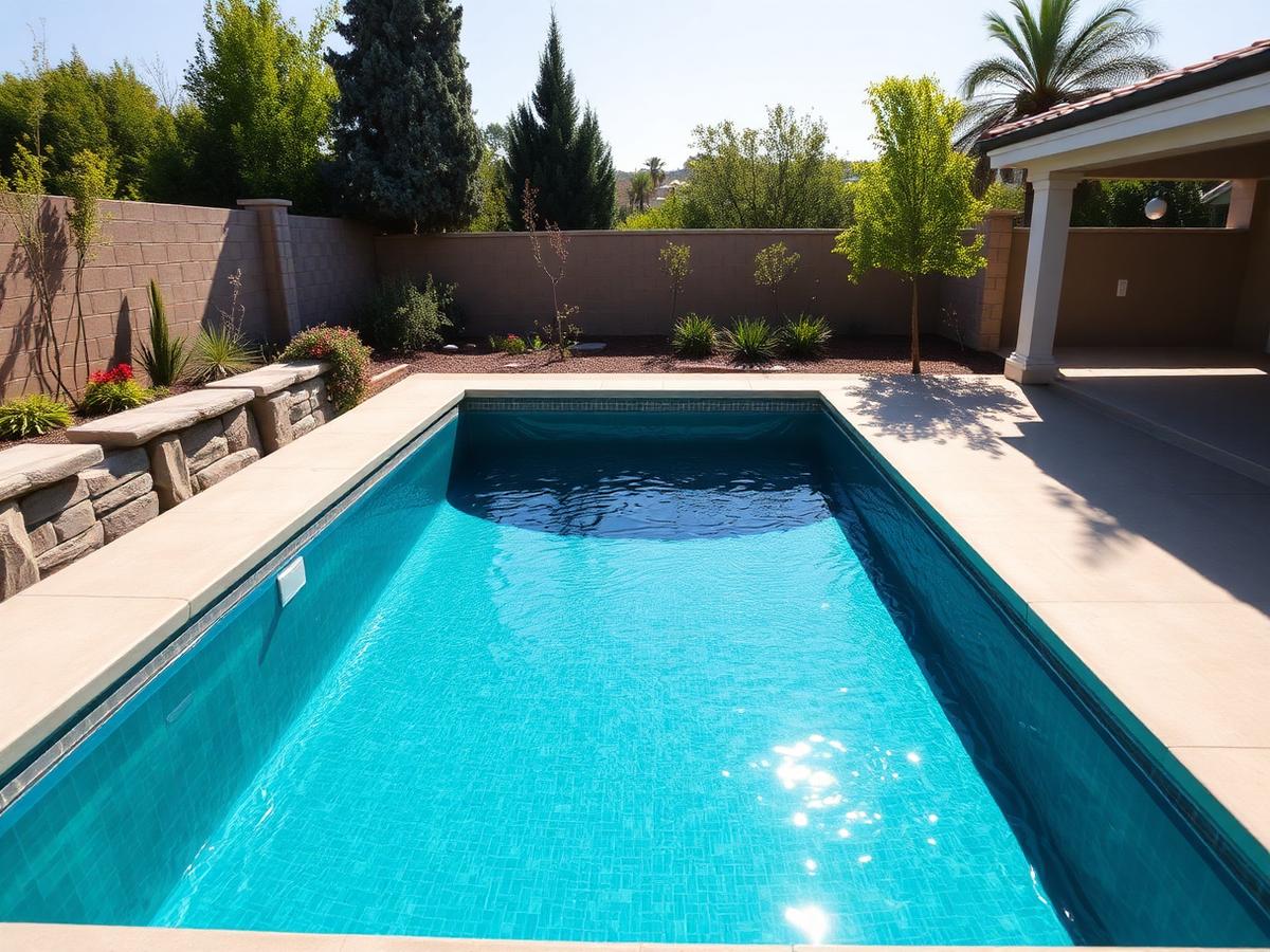 Pose de PVC armé sur piscine neuve
